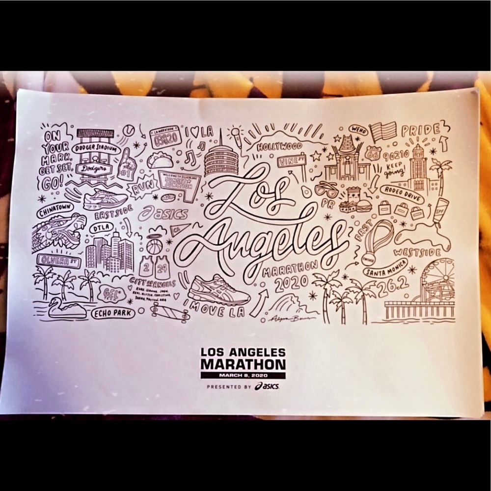 2020 LA marathon poster
